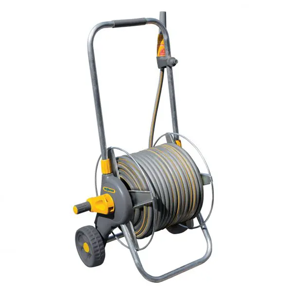 2436 - Assembled Metal Cart With Hose