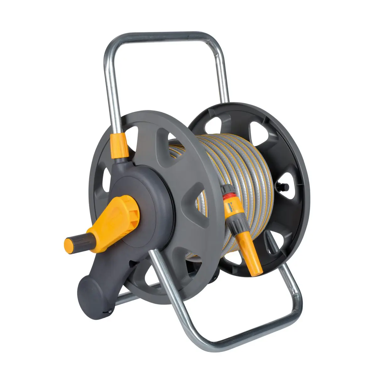 2431 - Assembled 2-in-1 Hose Reel With 25m Hose