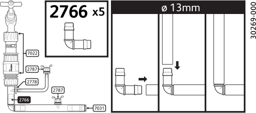 2766 0005 - 90° Elbow Connectors