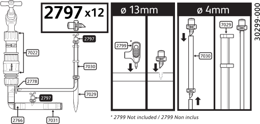 2797 0012 - 360° Mist Micro Spray Jet