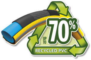 70% recycled PVC logo image