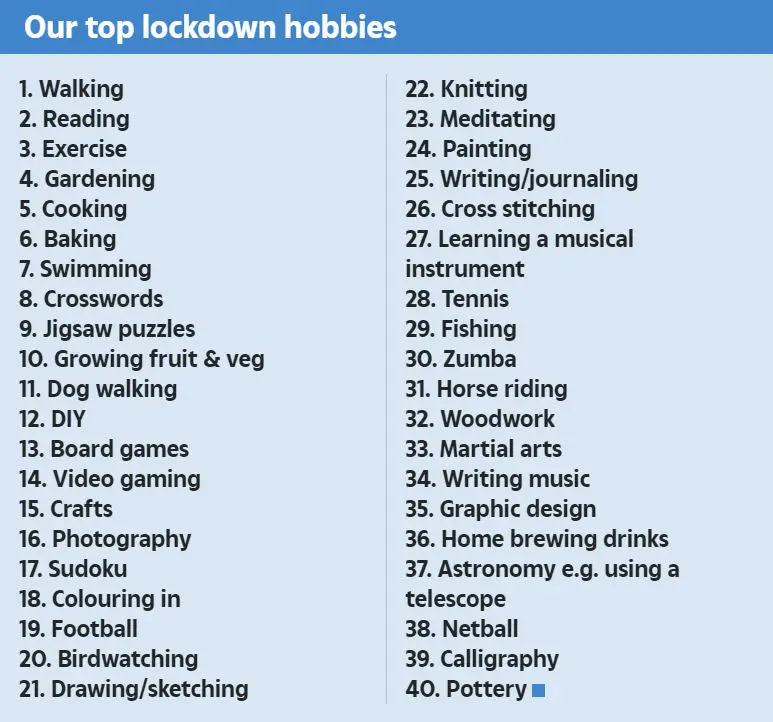 top 40 hobbies