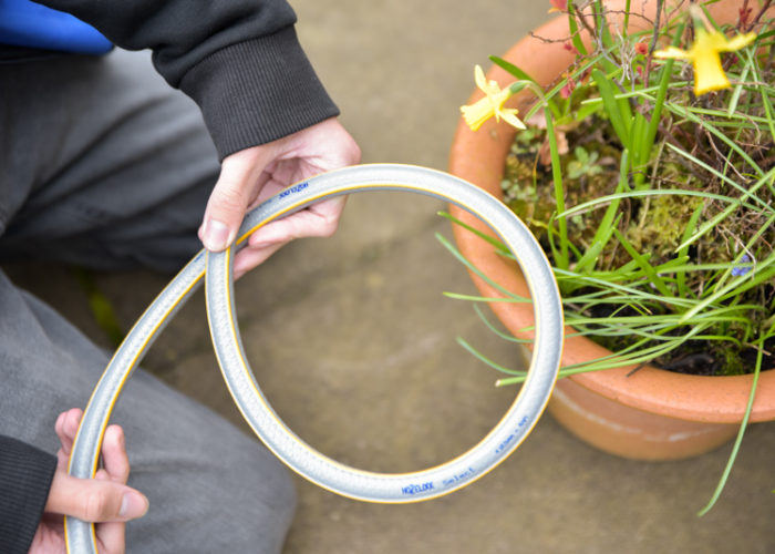 Raising a flower pot off the ground 2